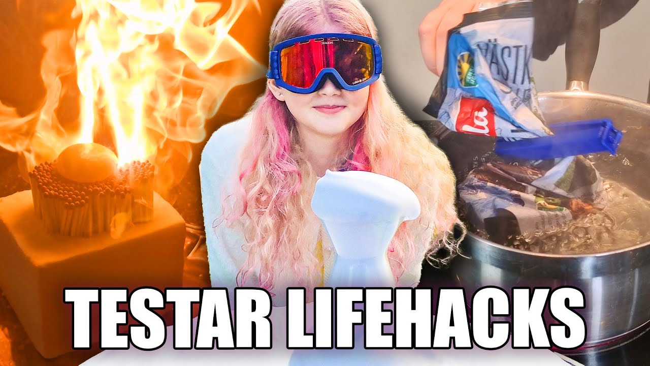 🔥🥚 Testar Lifehacks Del 4 – Elefanttandkräm, Steker Ägg med Tändstickor 😱✨