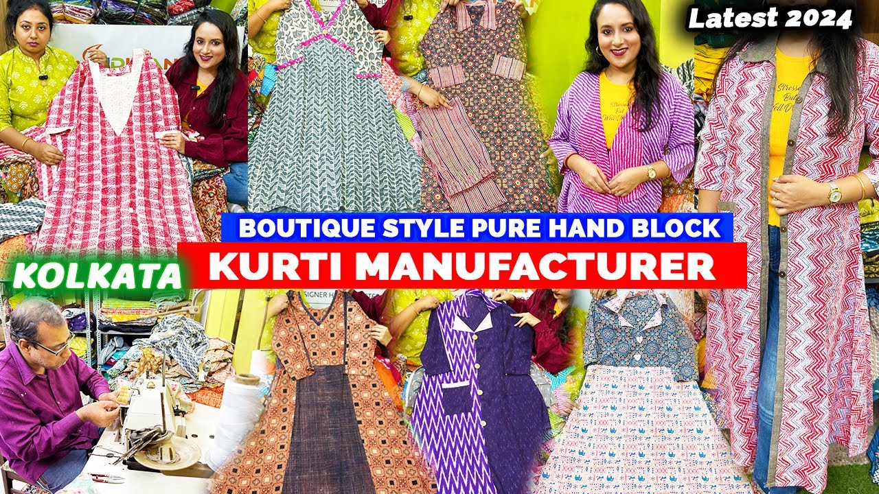 Block Print Kurti Manufacturers | Women Block Print Kurti Suppliers  Exporters