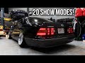 VIP LS400 Build! Part 7: Installing CRAZY Chasing LED JDM Tail Lights!