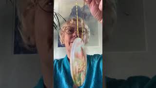 Antique Angel Feeding A Lamb Holiday Ornament