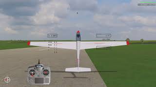 Swift Aerobatic Sailplane Flat Spin 44% Scale In Fs One