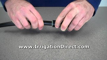Drip Irrigation - How to install a compression tee for 620 raindrip tubing T620