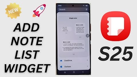 📝 How to Add Samsung Notes List Widget on S25/S25+/Ultra – Full Guide