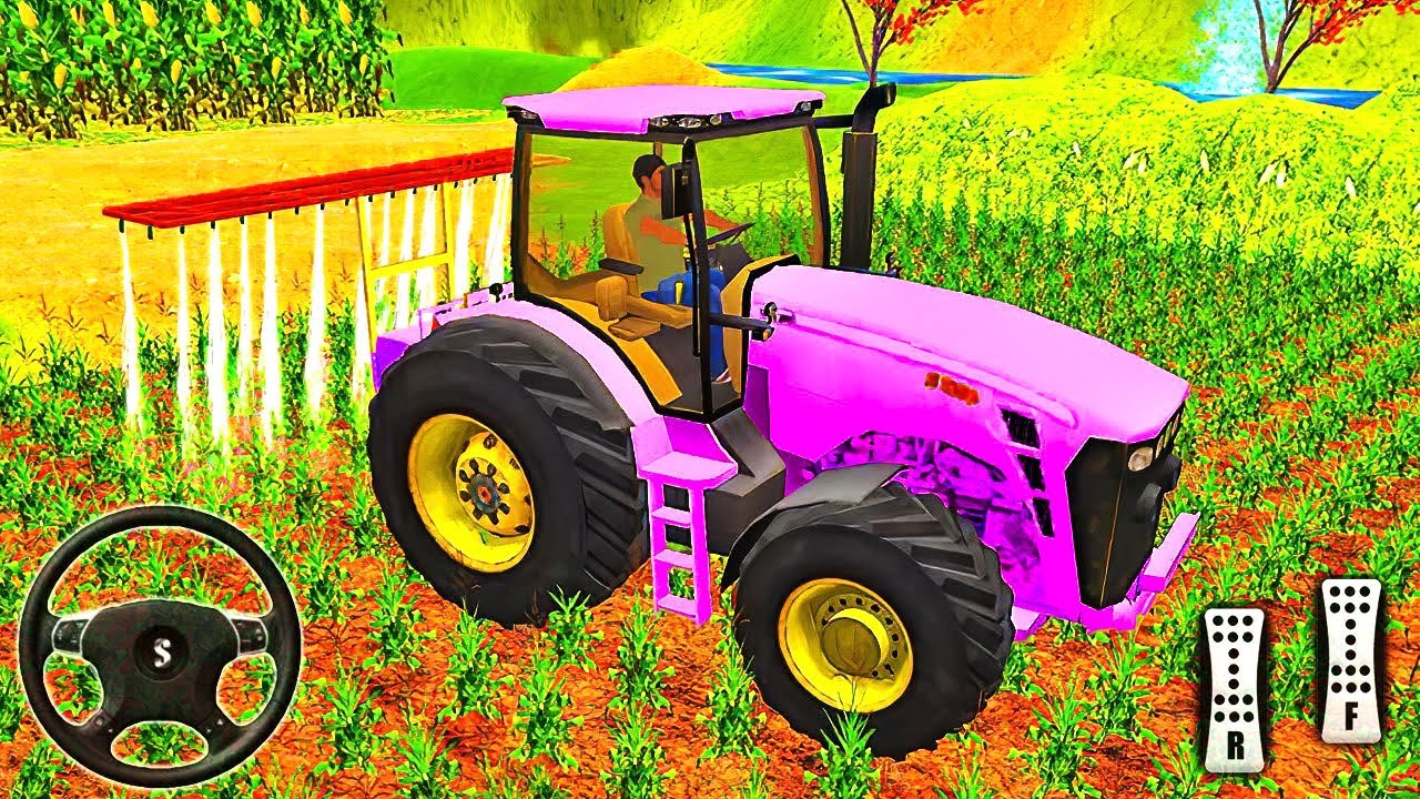 Heavy Duty Tractor Farming Tools 2020 - Driving Corn Farm - Android Gameplay