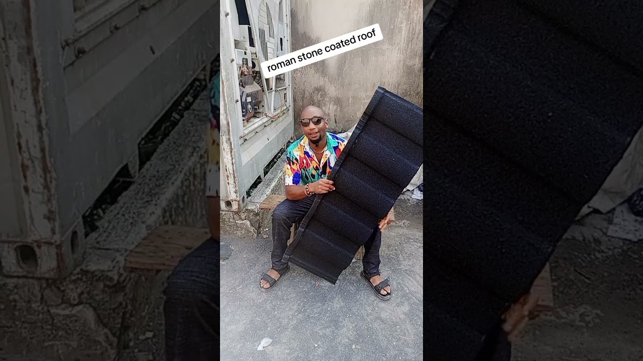 We Supply Black Roman Stkne Stone Coated Roofing
