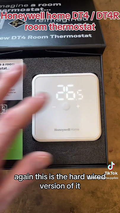 How to use the Honeywell Home DT4R as a room thermostat in a evohome HR91 &  HR92 controlled zone 