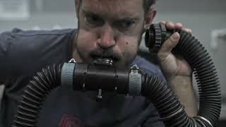 KISS Sidewinder Rebreather set up before cave diving