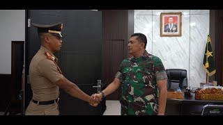 Download lagu The Commander of the 161st/Wira Sakti Military Command Receives an Audience with TNI Academy Cadets