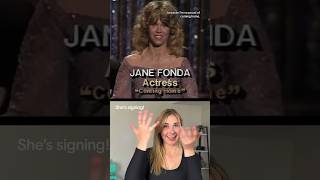 INCLUSIVE ICON JANE FONDA #ASL #signlanguage #deaf #accessibility #oscsrs #disabilityawareness