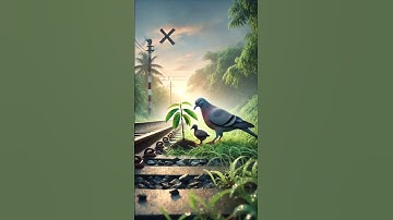 Big Pigeon and Baby Plant a Mango Tree on Railway Track – Heartwarming Animation#aistory #ai