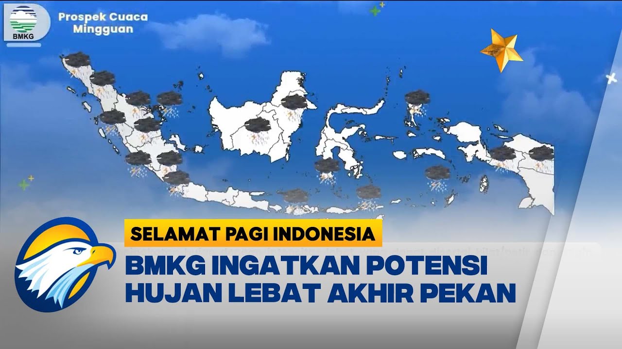 BMKG Rilis Update Cuaca Nasional, BMKG: Hujan Masih Dominasi - [Selamat Pagi Indonesia]