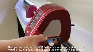 How to set U disk connection for cutting plotter in Signmaster?