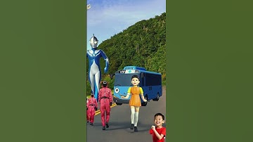Ultraman and Tayo Play Squid Game #ultraman #spiderman #squidgame #squidgame2