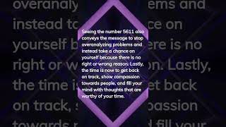 5611 Angel Number Meaning 🌠 (and message to you update) #shorts