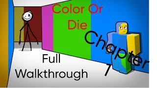 Roblox - Color Or Die - Chapter 1 - Full Walkthrough
