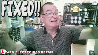 At Last!  I Repaired the PowerSoft Digimod 2000HV Class D Amplifier! LX215A Subwoofer FIXED @learnelectronicsrepair