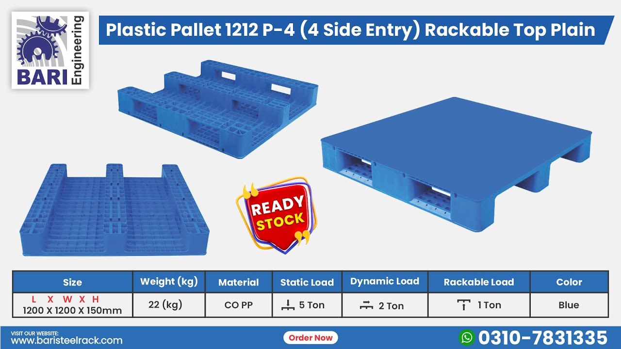 High-Quality Durable Plastic Pallets for Industrial & Commercial Use | Lahore Pakistan