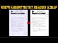 How to Remove Handwritten Text, Signature & Stamp from Document in Photoshop