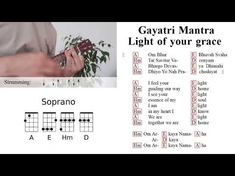 Gayatri Mantra - Light of your grace (Sam Garrett Cover) (Ukulele Chords, Tutorial, Cover)