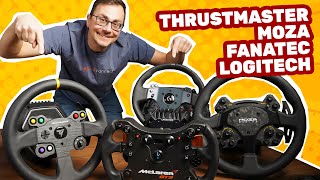 Celebrity Sim Racing Steering Wheel Comparison 2023 - Direct Drive Test Wealth