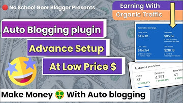 WP Auto Robot Setup Guide 🔥 | Auto blogging Website Setup | No School Goer Blogger