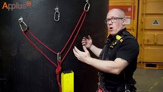 IRATA Applus Rope Access Training - Adjustable 'Y' Hang, (Double Figure of 8 on a Bight)