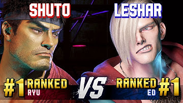 SF6 ▰ SHUTO (#1 Ranked Ryu) vs LESHAR (#1 Ranked Ed) ▰ High Level Gameplay