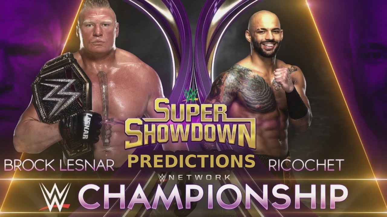 WWE Super ShowDown 2020 PPV Predictions YouTube