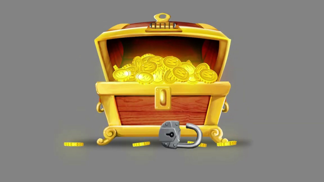 Animation of treasure chest opening YouTube