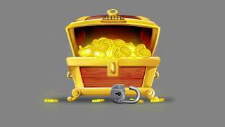 Animation of treasure chest opening