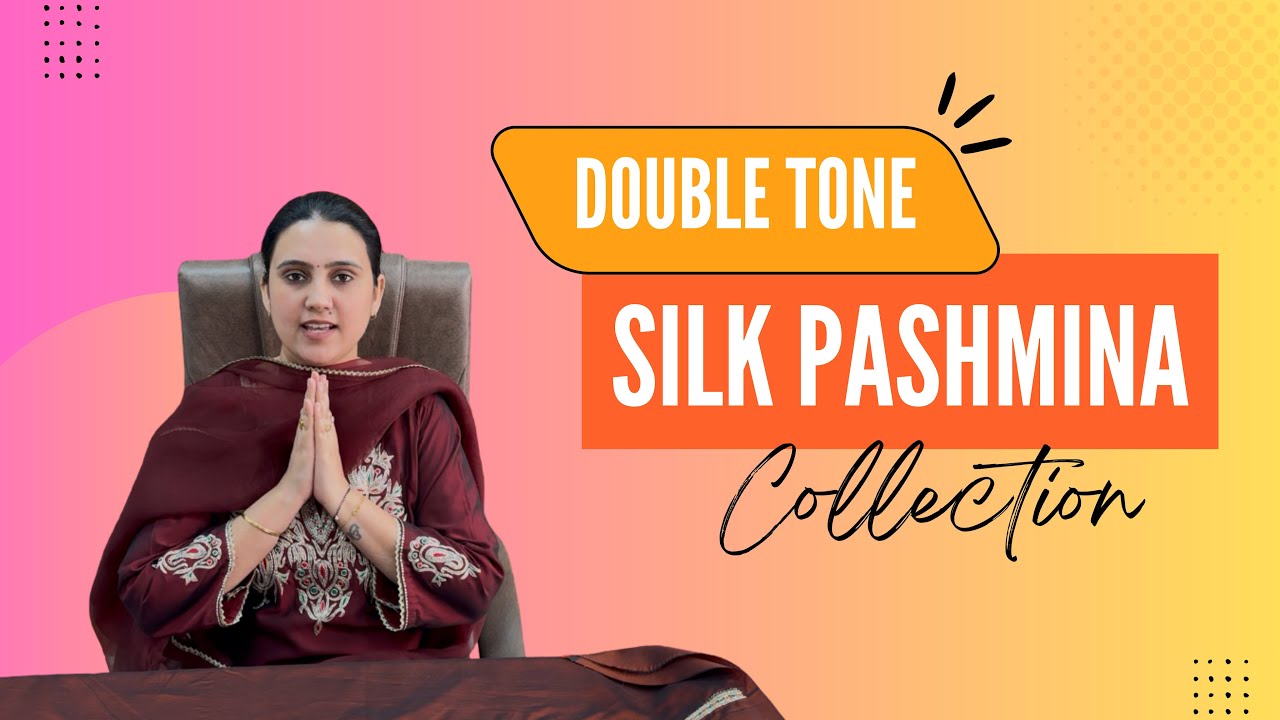 Double tone silk pashmina suits at ₹3500/- | Grab before stock out