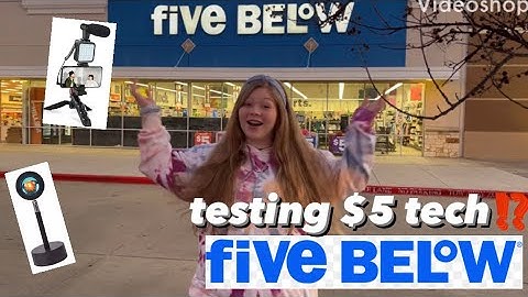 TESTING $5 TECH FROM FIVE BELOW!!!! is it worth it? sunset lamp???