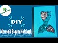 DIY Reverse Sequin Mermaid Notebook