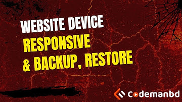 How to Make Your Website Device Responsive & Backup, Restore (All-in-One WP) || Alamgir H Kobir
