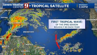1st tropical wave forms -
