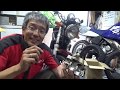 バイク屋の日常　VTR250のブレーキメンテナンスです。