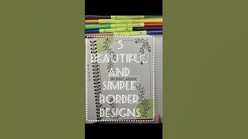 5 easy Border design PROJECT WORK DESIGN/ SIDE BORDER DESIGN/ BORDER DESIGNS #shorts #shortsfeed