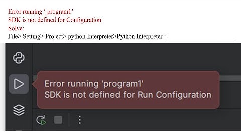 SDK is not defined for Configuration in python