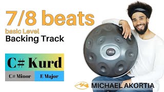 7/8 beats Basic - You'll get better! | Michaël Akortia | C# Kurd | Backing Track