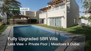 Fully Upgraded 5BR Villa | Lake View + Private Pool | Meadows, Dubai | haus &amp; haus