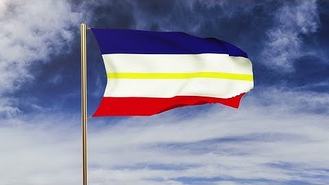 4K Mecklenburg Vorpommern flag waving in the wind. Green screen, alpha matte. Loopable animation