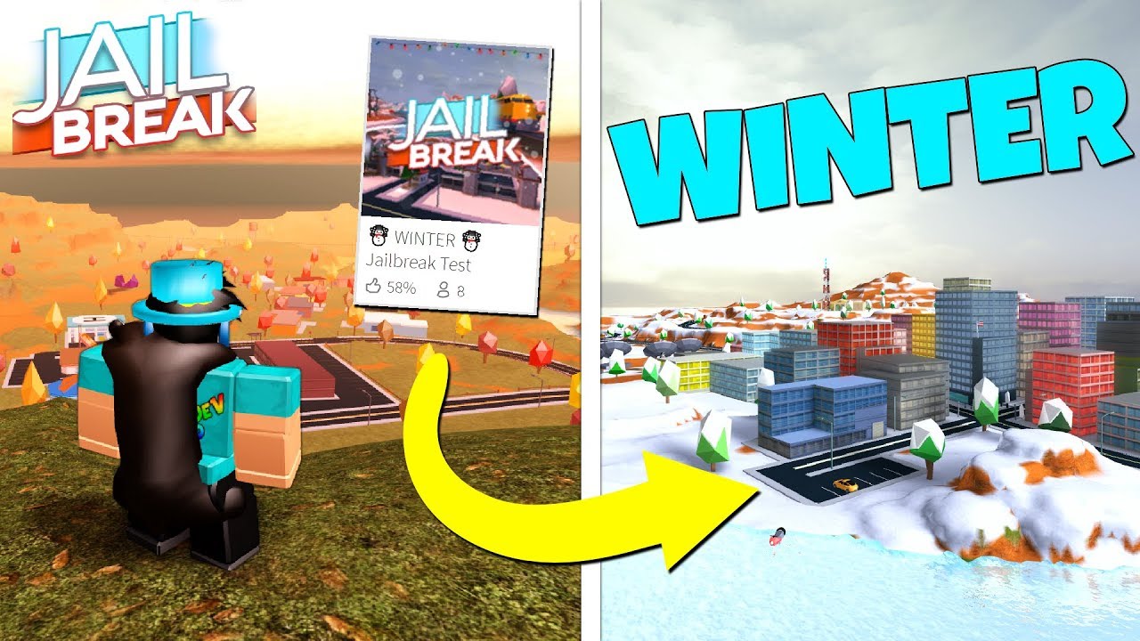 JAILBREAK WINTER MAP *SNEAK PEAK*! (Roblox)