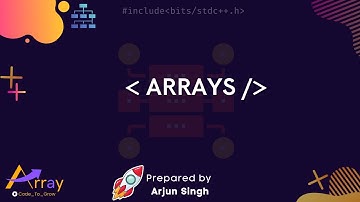 Competitive Programming  basics || ARRAYS