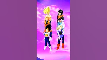 Goku & Vegeta VS Android 17 & Android 18 #shorts #anime #goku #db #dbz