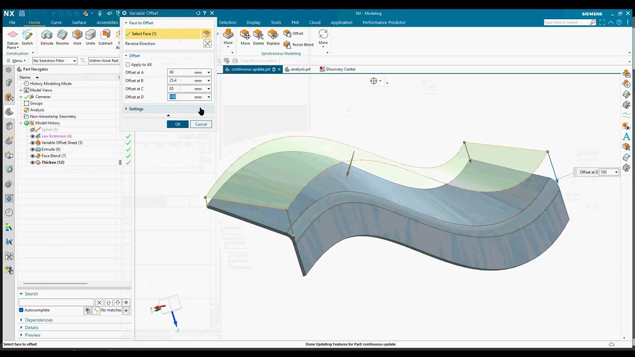 NX 2312 What's New in Design - Dynamic Update and Copy Non
