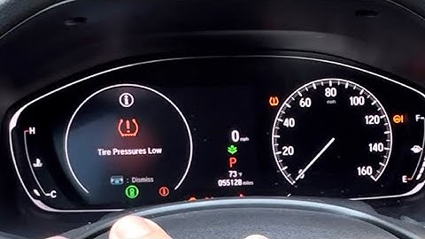 2018 To 2023 Honda Accord Low Tire Pressures Reset (TPMS Recalibrate)