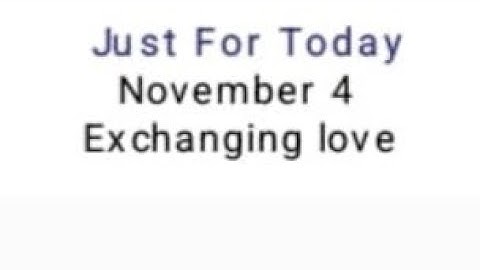 N. A. JUST FOR TODAY OCTOBER 4  ENGLISH AUDIO TEXT I.P.