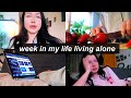 week in my life living alone | school, new workout + honest talk about my mental health..