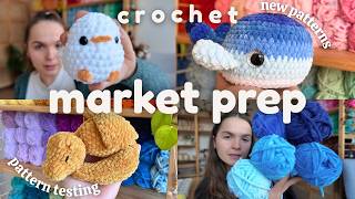 Crochet Market Prep | Trying New Patterns & Restocking🧶 Crochet market prep vlog