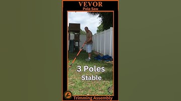 Vevor Manual Pole Saw: Assembling the Tree Branch Trimming Attachment #shorts #polesaw #vevor